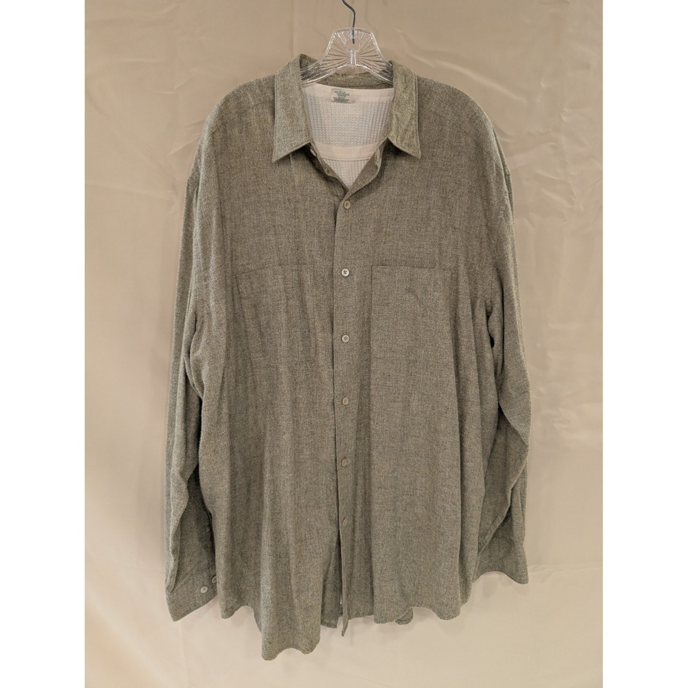Banana Republic XL Mens Button Down Shirt Long Sleeve Casual + Thermal Knit - Picture 3 of 8